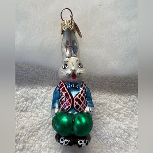 Christopher Radko Billy Bunny Gem Christmas Ornament